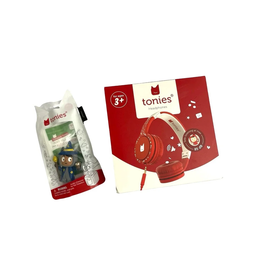 NEW Tonies Foldable Over-Ear Headphones & Wizard Creative Audio Toy Figurine
